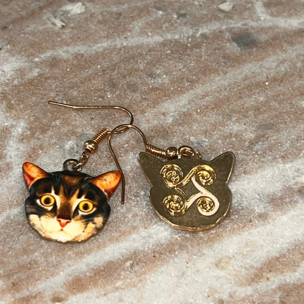 Cat Face Earrings